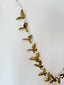 White Bead and Gold Metal Garland