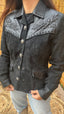 Vintage Suede Leather Western Jacket