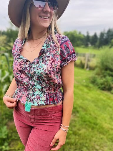 Floral Crop Top