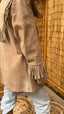 Vintage Suede Leather Fringe Jacket