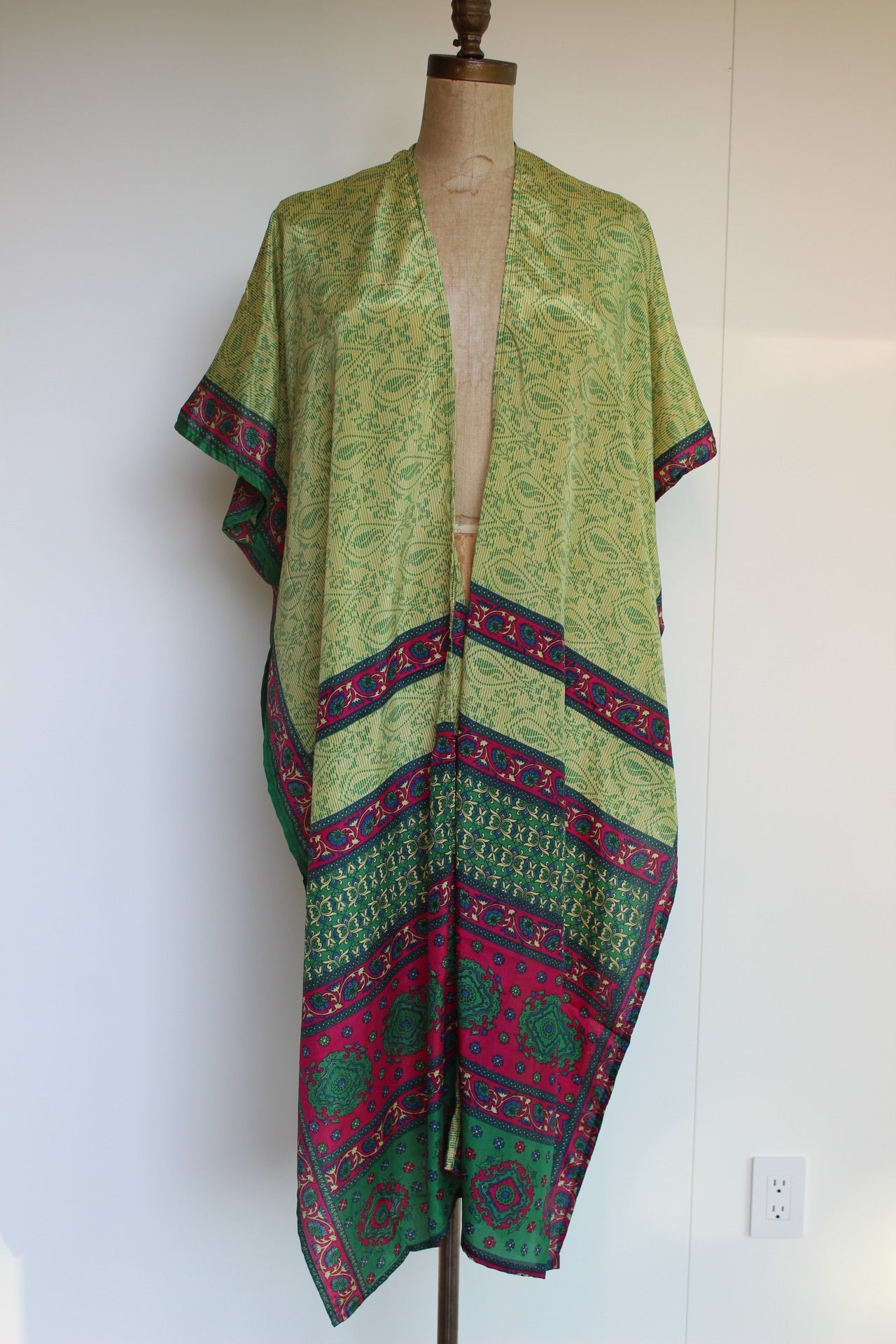 Long Harmonious Kimono - Green