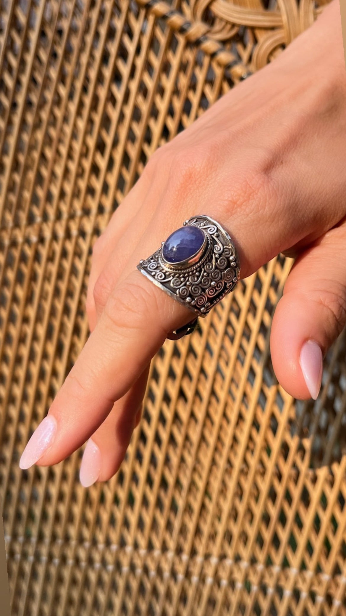 Tanzanite Sterling Silver Ring