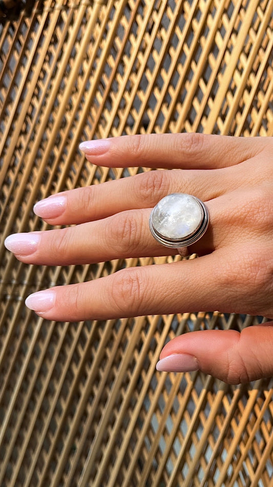 Moonstone Sterling Silver Ring