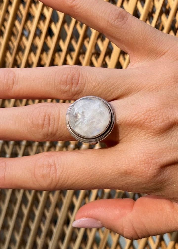 Moonstone Sterling Silver Ring