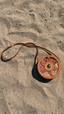 Floral Round Rattan Bag