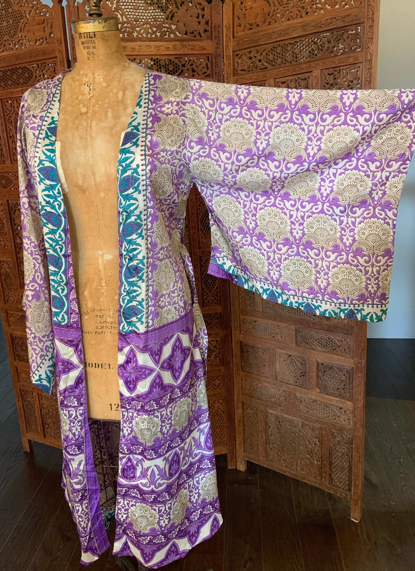 Fleetwood Kimono - Purple Teal