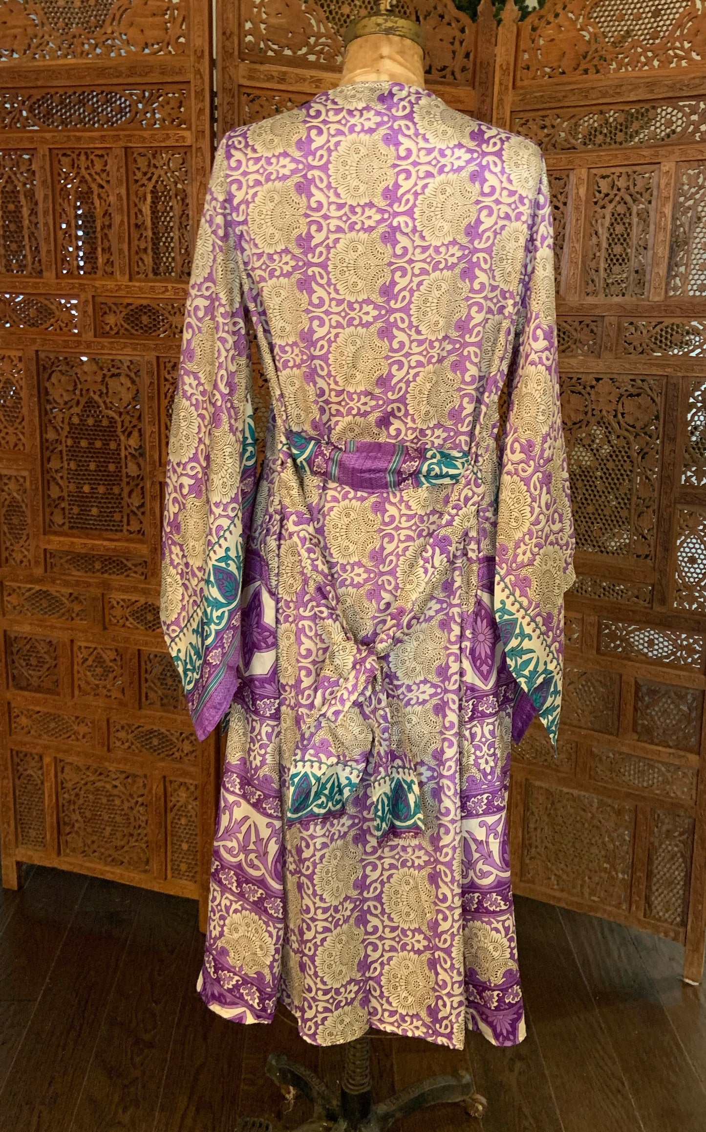 Fleetwood Kimono - Purple Teal