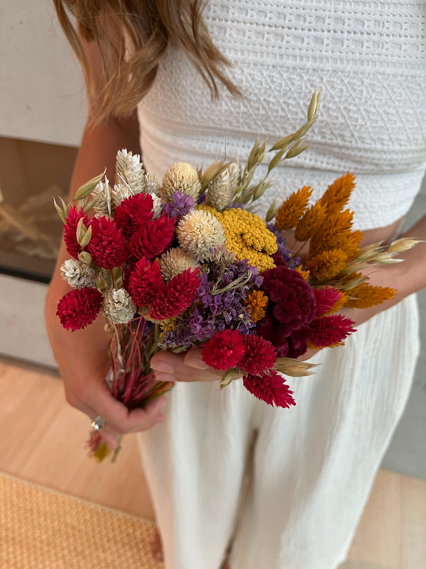 Yellow Floral Dried Bundle