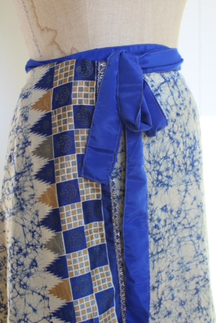 Long Multi Wear Reversible Skirt - Royal