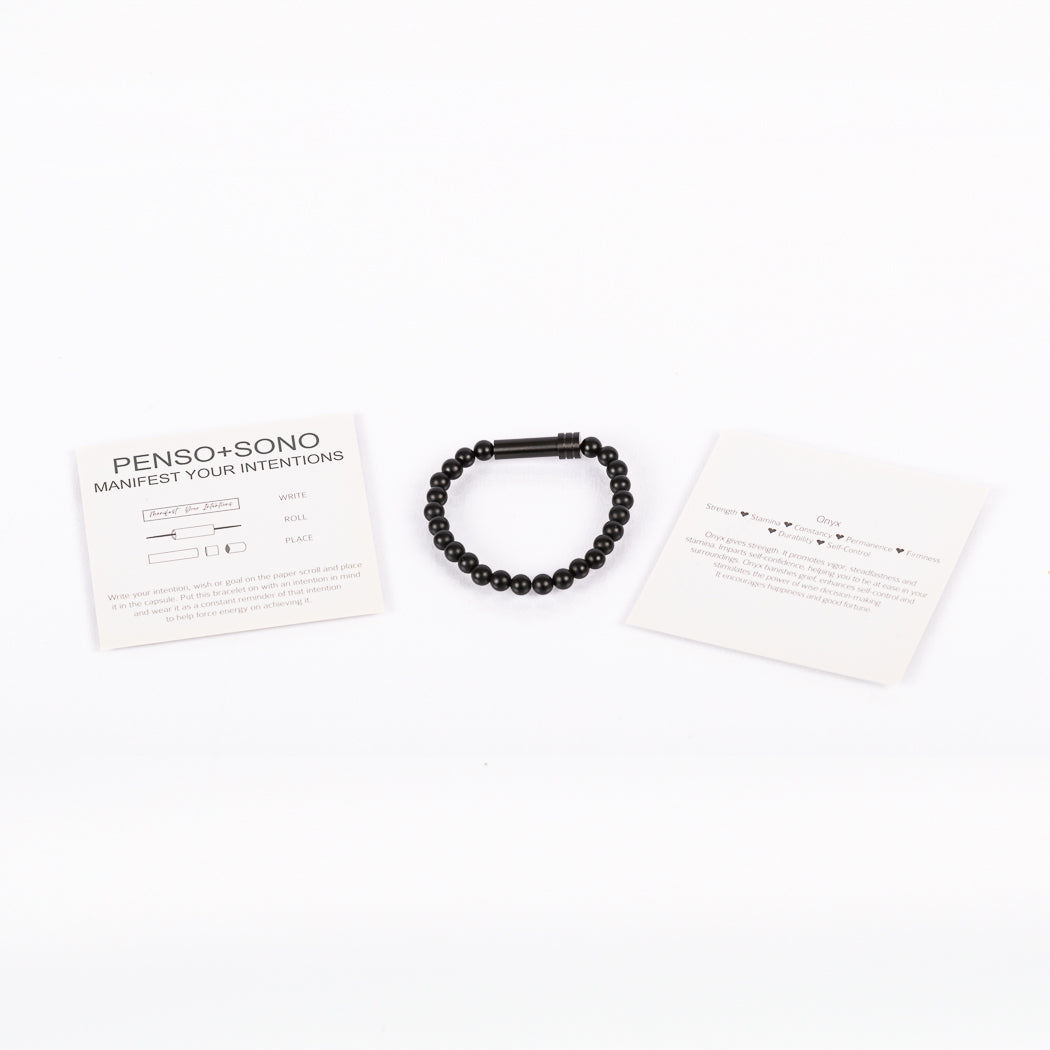 Black Onyx Intention Bracelet