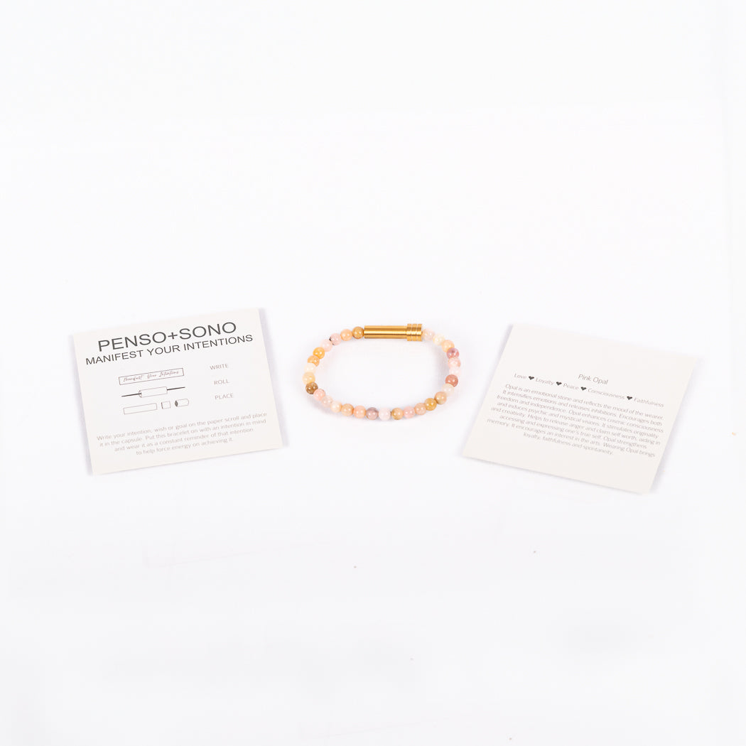 Pink Opal Intention Bracelet