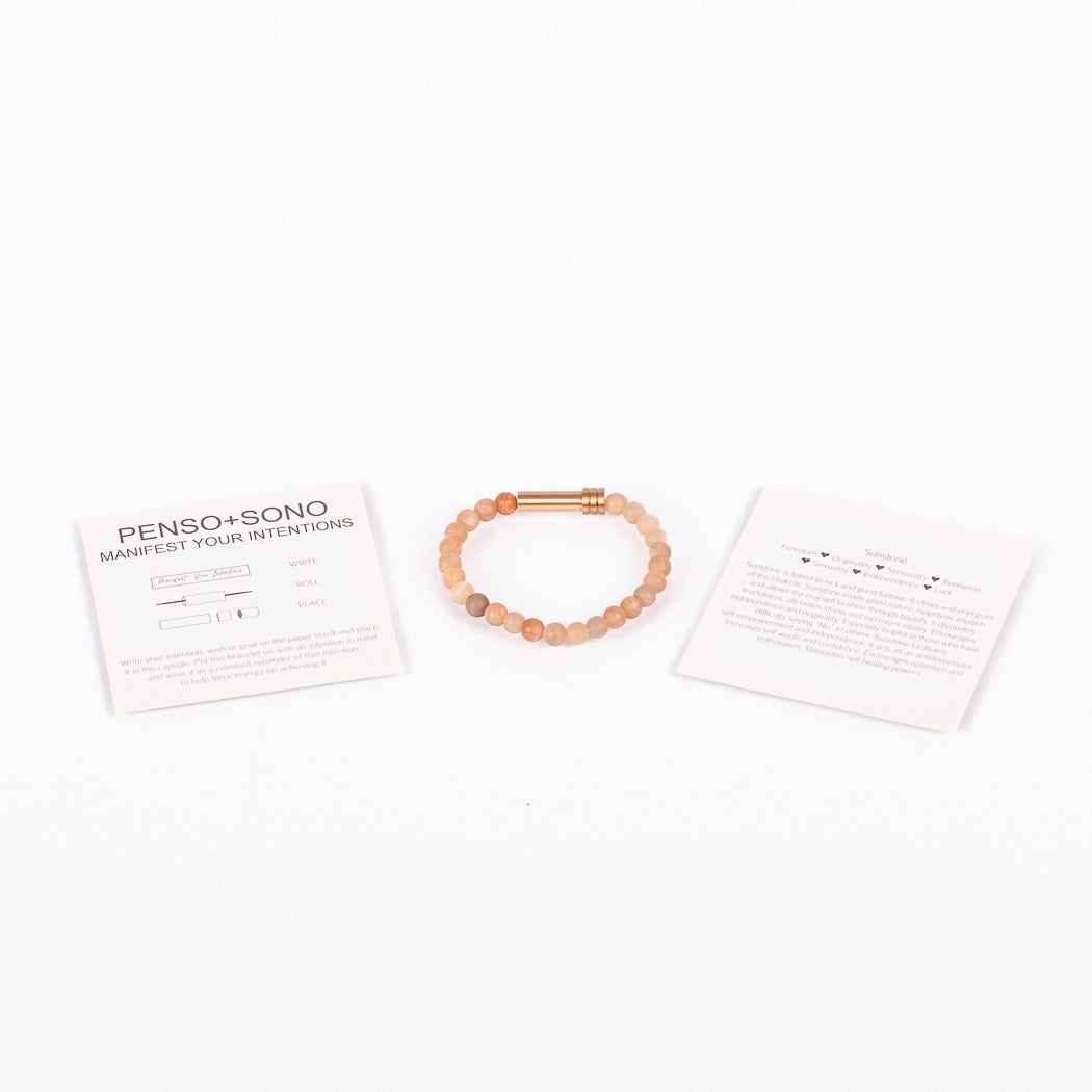 Sunstone Intention Bracelet