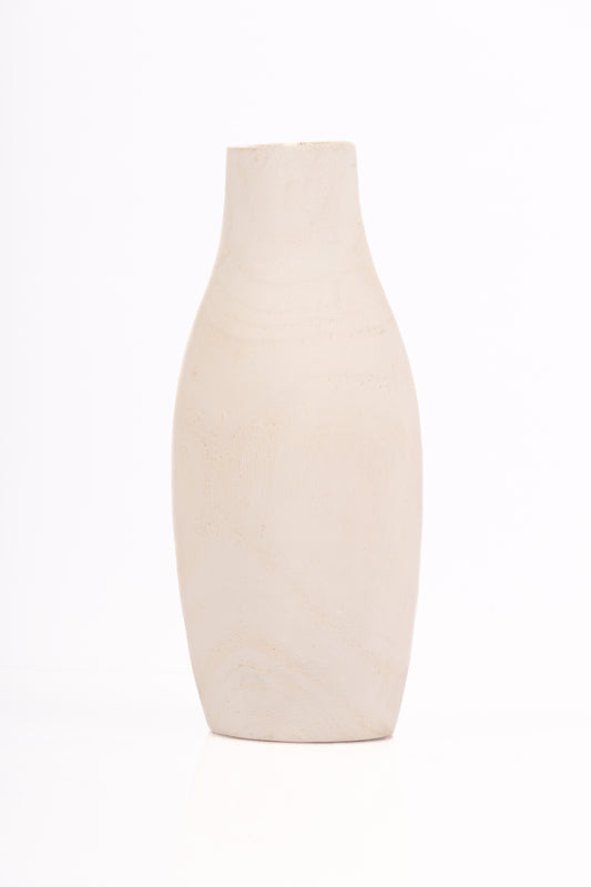 Tall Wood Bud Vase
