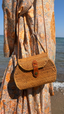 Flap Rattan Crossbody Bag