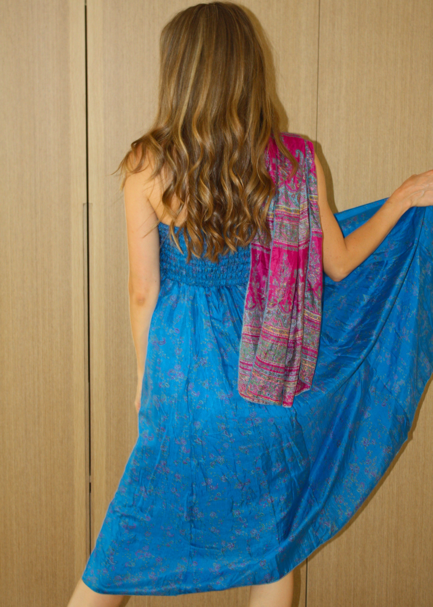 Wildflower Dress - Blue Pink