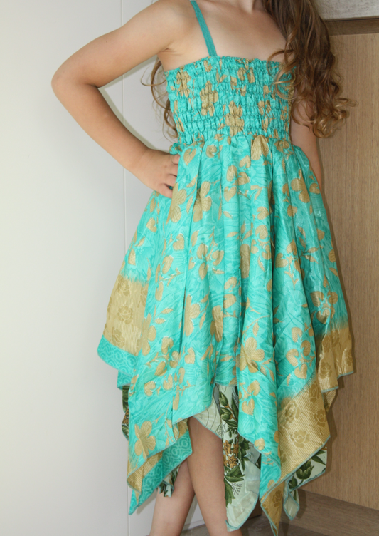 Girl's Dress Turquoise