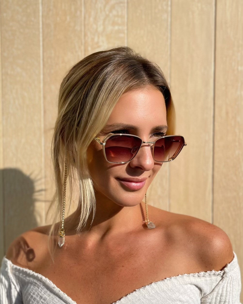 A Little Bit Alexis Crystal Sunglasses