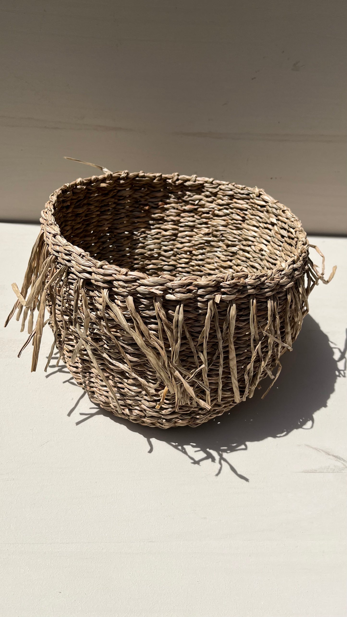 Grass Fringe Basket